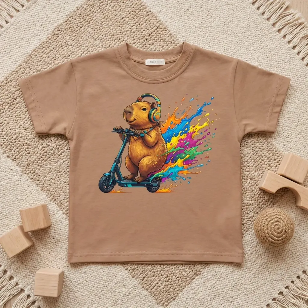 Jongens T-shirt met capibara print (86/92)