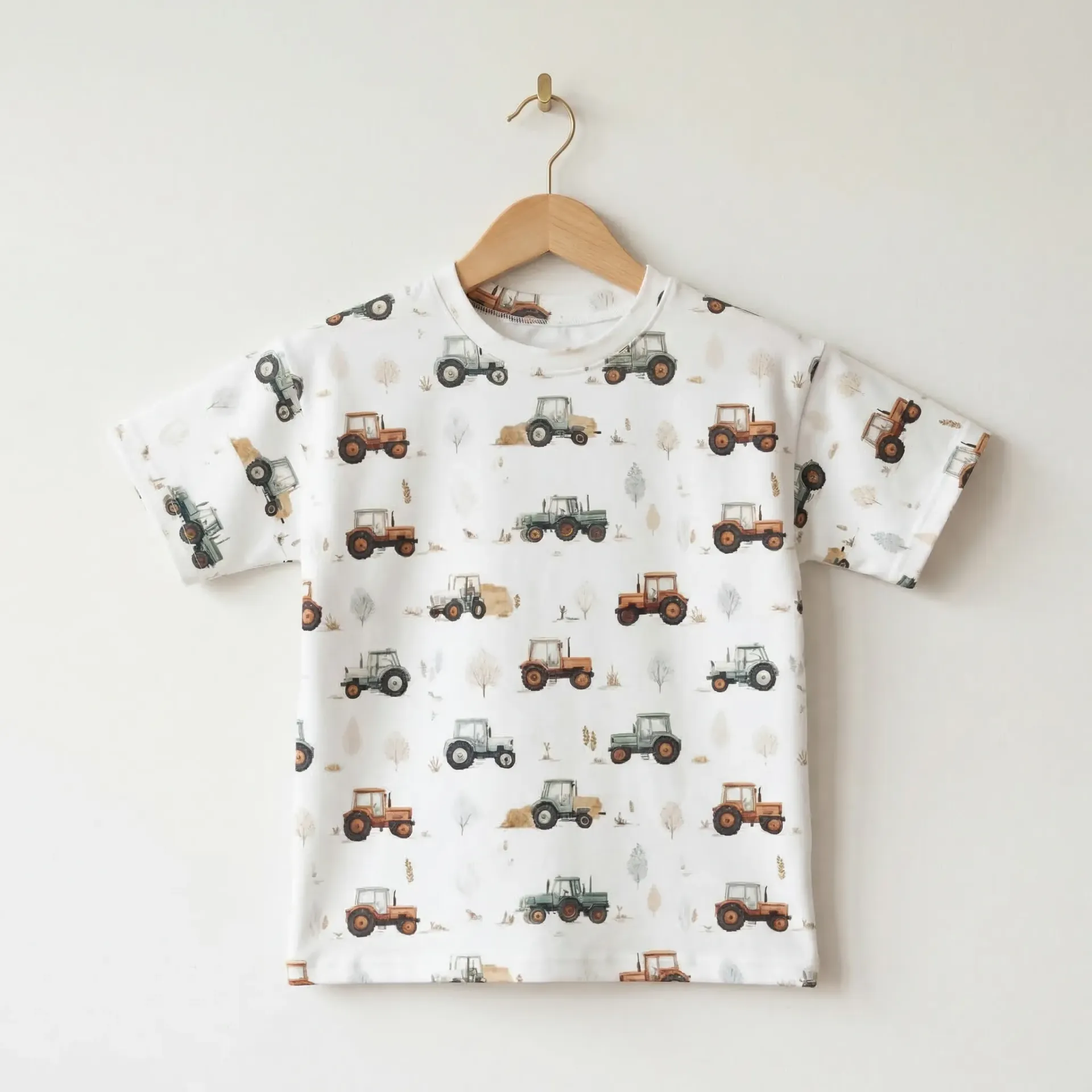 Kinder T-shirt met Tractor Print (86/92)