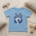 Chłopięcy T-shirt z nadrukiem wilka