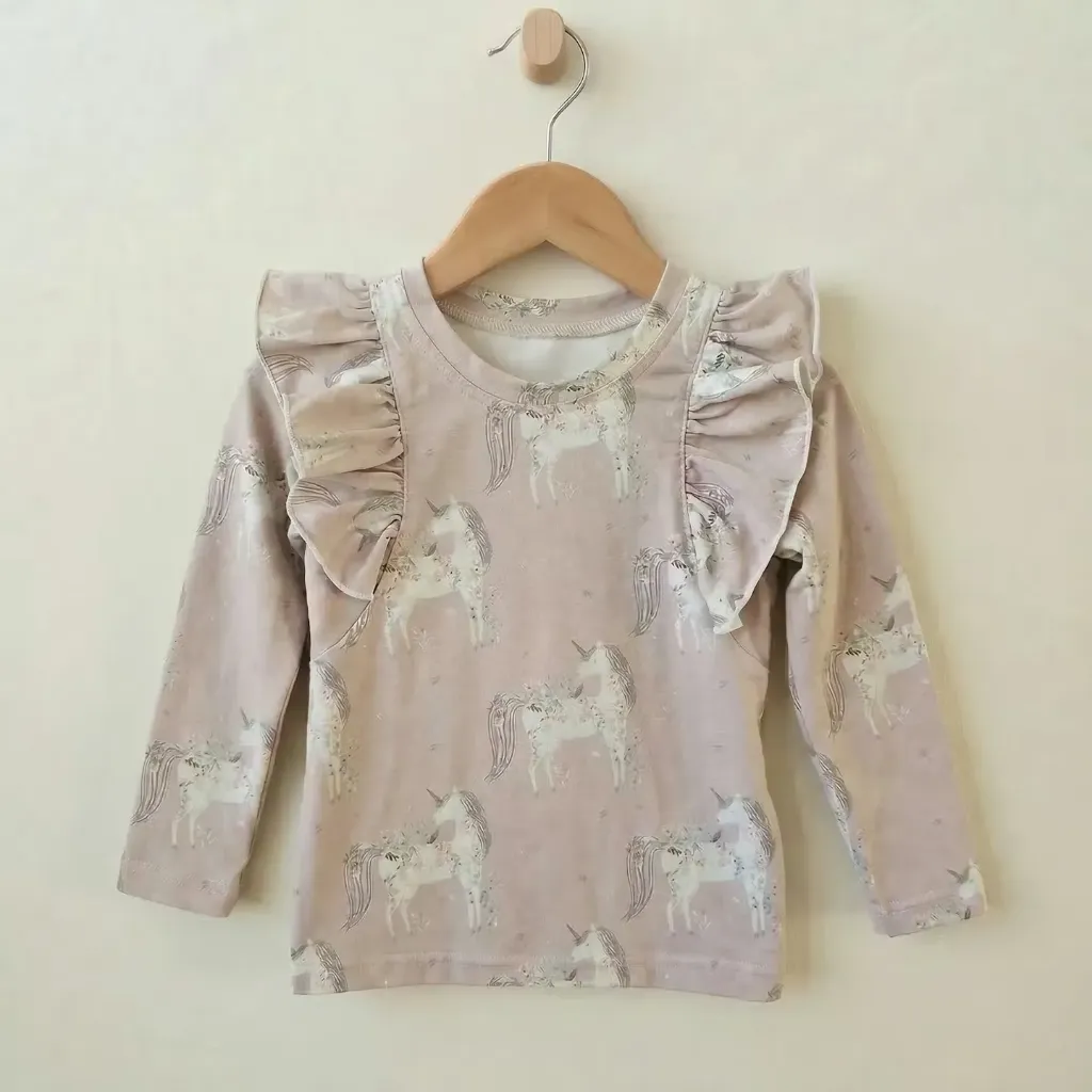Meisjes Longsleeve met Eenhoorn Prin (92)