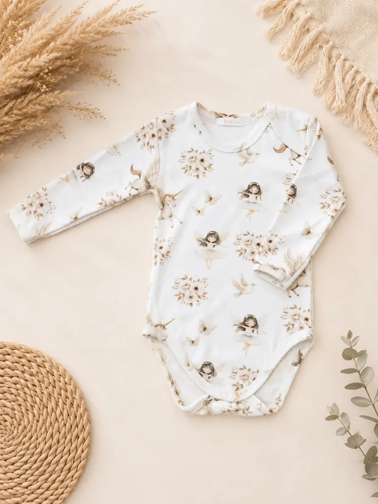 Baby long sleeve bodysuit with fairy print (56)