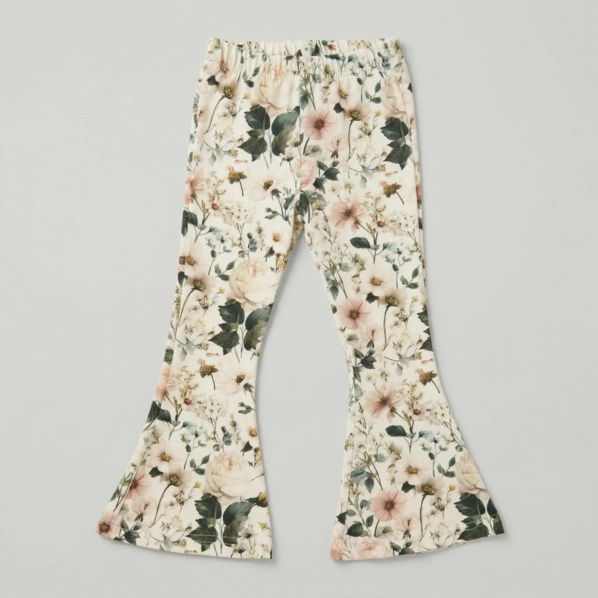 Meisjes Flared Broek met Bloemen Print (92)