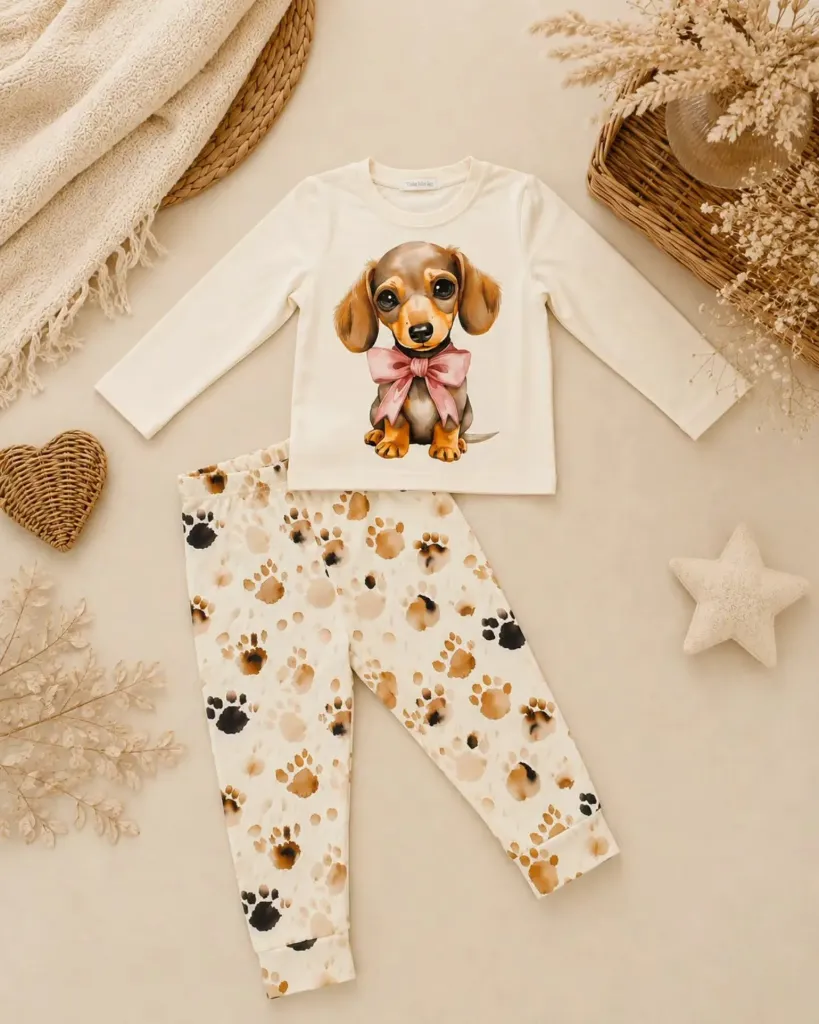 Kinderpyjama met Teckel (86)