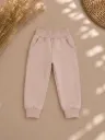 Beige Kinder Joggingbroek